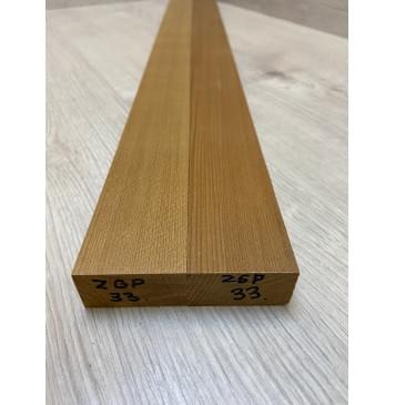 Клён Печёный 180гр заготовка для переклеенного грифа электрогитары Радиал ААА 24х(44.5-18-44.5)х785 мм - из 2х частей-2