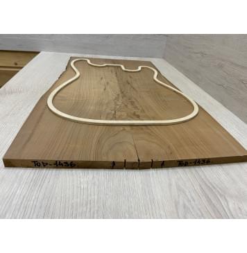 Клён Волнистый Печёный 180гр заготовка на топ Смешанный АА Волна А 14х158-185х605 мм - 2 шт (книжкой)-9