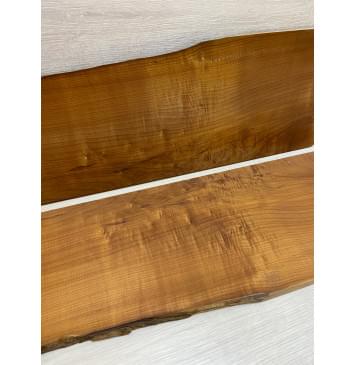 Клён Волнистый Печёный 180гр заготовка на топ Смешанный АА Волна А 14х158-185х605 мм - 2 шт (книжкой)-1