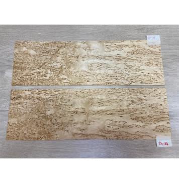 Берёза Карельская шпон для корпуса гитары Смешанный ААА 0,5х175х545 мм 2 шт книжкой-0