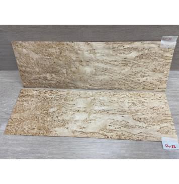 Берёза Карельская шпон для корпуса гитары Смешанный ААА 0,5х175х545 мм 2 шт книжкой-1