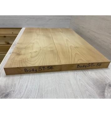 Клён Печёный 180 гр заготовка корпуса Тангент А 38,5х235х630 2 шт-1