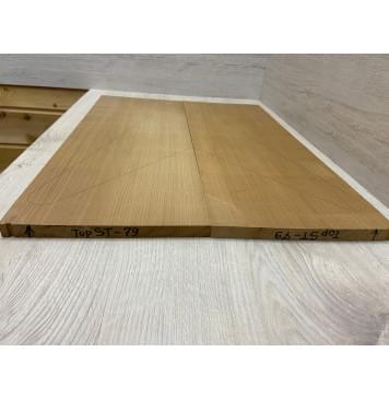 Клён Белый Печёный 180 гр заготовка на топ Радиал АА 17х230х620 мм 2 шт книжкой-2