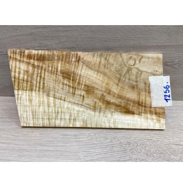 Клён Чёрный Явор, Волнистый заготовка накладки на головку грифа Смешанный АА Волна АА 6х115х210-230 мм-5