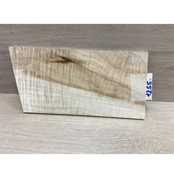 Клён Чёрный Явор, Волнистый заготовка накладки на головку грифа Смешанный А Волна АА 5.5х116х210-230 мм-3