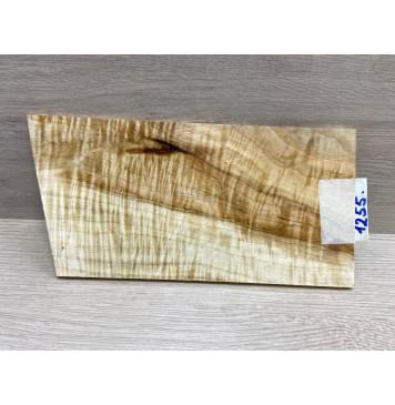 Клён Чёрный Явор, Волнистый заготовка накладки на головку грифа Смешанный А Волна АА 5.5х116х210-230 мм-4