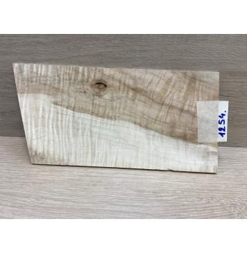 Клён Чёрный Явор, Волнистый заготовка накладки на головку грифа Смешанный А Волна АА 4х116х210-230 мм-1