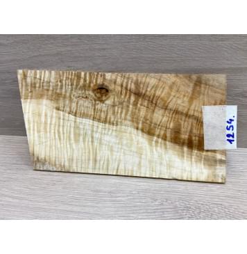 Клён Чёрный Явор, Волнистый заготовка накладки на головку грифа Смешанный А Волна АА 4х116х210-230 мм-4