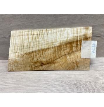 Клён Чёрный Явор, Волнистый заготовка накладки на головку грифа Смешанный А Волна АА 4х116х210-230 мм-3