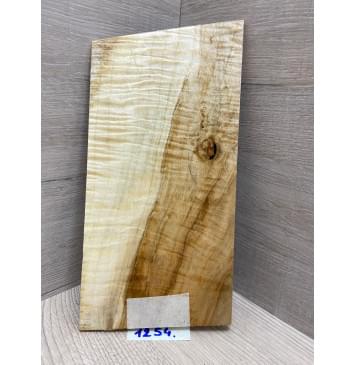 Клён Чёрный Явор, Волнистый заготовка накладки на головку грифа Смешанный А Волна АА 4х116х210-230 мм-0