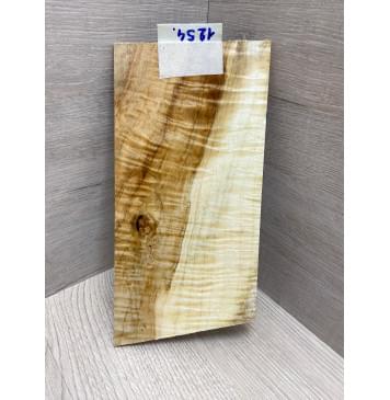 Клён Чёрный Явор, Волнистый заготовка накладки на головку грифа Смешанный А Волна АА 4х116х210-230 мм-7