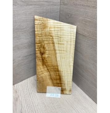 Клён Чёрный Явор, Волнистый заготовка накладки на головку грифа Смешанный А Волна АА 4х116х210-230 мм-6