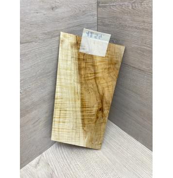 Клён Чёрный Явор, Волнистый заготовка накладки на головку грифа Смешанный А Волна АА 4х116х210-230 мм-5