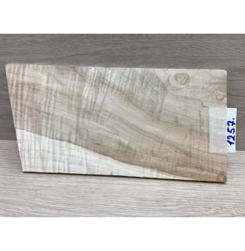 Клён Чёрный Явор, Волнистый заготовка накладки на головку грифа Смешанный АА Волна АА 5х116х210-230 мм-7