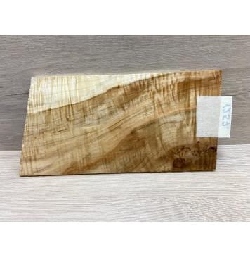 Клён Чёрный Явор, Волнистый заготовка накладки на головку грифа Смешанный АА Волна АА 5х116х210-230 мм-6