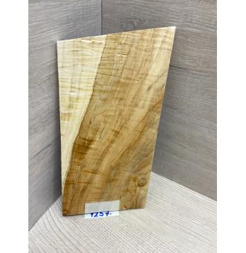 Клён Чёрный Явор, Волнистый заготовка накладки на головку грифа Смешанный АА Волна АА 5х116х210-230 мм-0