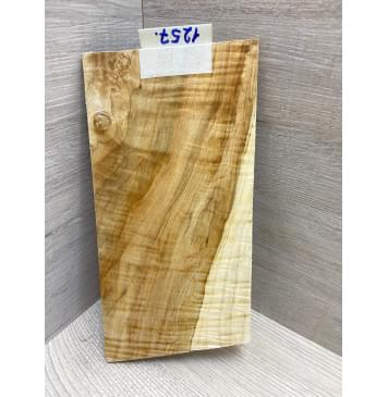 Клён Чёрный Явор, Волнистый заготовка накладки на головку грифа Смешанный АА Волна АА 5х116х210-230 мм-1