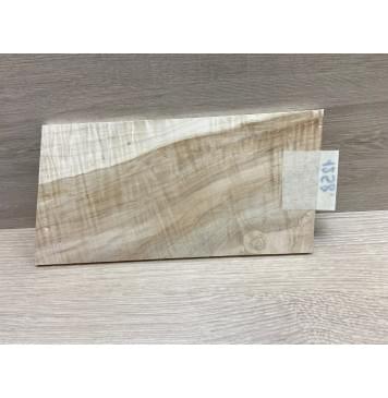 Клён Чёрный Явор, Волнистый заготовка накладки на головку грифа Смешанный АА Волна АА 6х116х210-230 мм-1