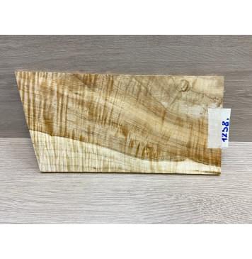 Клён Чёрный Явор, Волнистый заготовка накладки на головку грифа Смешанный АА Волна АА 6х116х210-230 мм-2