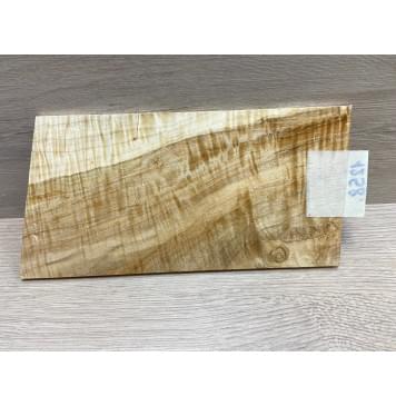 Клён Чёрный Явор, Волнистый заготовка накладки на головку грифа Смешанный АА Волна АА 6х116х210-230 мм-3