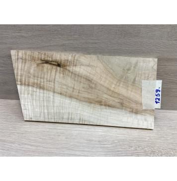 Клён Чёрный Явор, Волнистый заготовка накладки на головку грифа Смешанный А Волна АА 6.5х116х210-230 мм-4