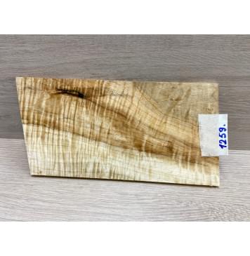 Клён Чёрный Явор, Волнистый заготовка накладки на головку грифа Смешанный А Волна АА 6.5х116х210-230 мм-0