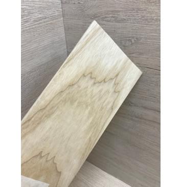 Ясень Белый заготовка накладки на головку грифа Тангент ААА 6х107х230 мм-3