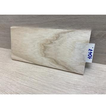 Ясень Белый заготовка накладки на головку грифа Тангент ААА 6х107х230 мм-4