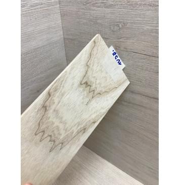 Ясень Белый заготовка накладки на головку грифа Тангент ААА 6х107х230 мм-3