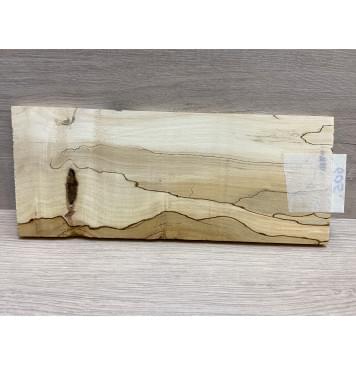 Клён Американский Spalted заготовка накладки на головку грифа Смешанный АА 8х100х245 мм-4
