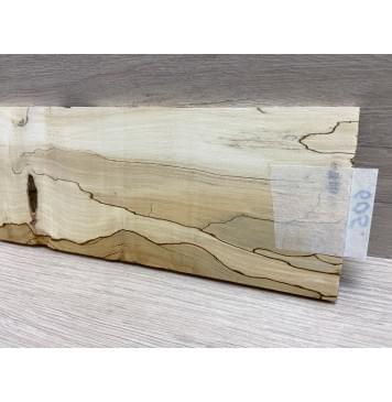 Клён Американский Spalted заготовка накладки на головку грифа Смешанный АА 8х100х245 мм-3