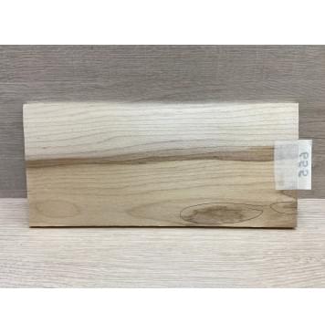 Клён Чёрный заготовка накладки на головку грифа Смешанный ААА 7х119х255 мм-4