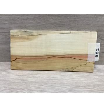 Клён Американский Spalted заготовка накладки на головку грифа Смешанный ААА 6х103х210 мм-0