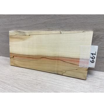 Клён Американский Spalted заготовка накладки на головку грифа Смешанный ААА 6х103х210 мм-7