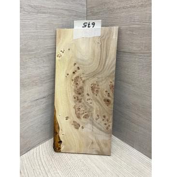 Карагач Кап заготовка накладки на головку грифа Смешанный ААА 5х106х220 мм-9