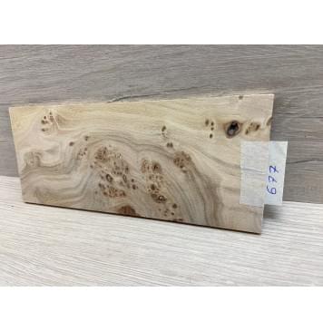 Карагач Кап заготовка накладки на головку грифа Смешанный ААА 4,5х95х220 мм-7