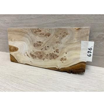 Карагач Кап заготовка накладки на головку грифа Смешанный ААА 6х106х220 мм-1