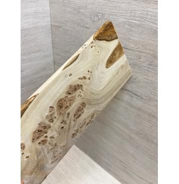 Карагач Кап заготовка накладки на головку грифа Смешанный ААА 6х106х220 мм-5