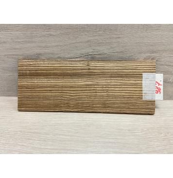 Зебрано заготовка накладки на головку грифа Радиал ААА 5х95х250 мм-0