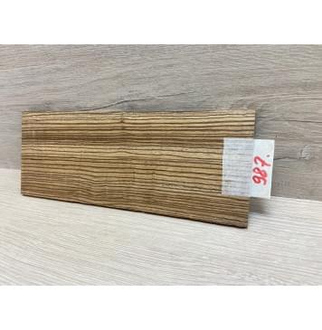 Зебрано заготовка накладки на головку грифа Радиал ААА 5х95х250 мм-1