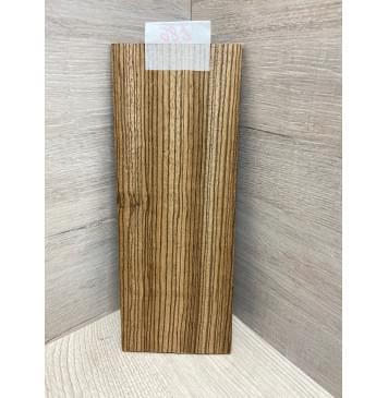 Зебрано заготовка накладки на головку грифа Радиал ААА 5х95х250 мм-6