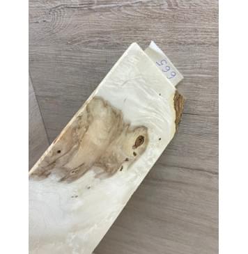 Клён Американский Каповый заготовка накладки на головку грифа Смешанный АА 4х95х220 мм-5