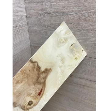 Клён Американский Каповый заготовка накладки на головку грифа Смешанный АА 4х95х220 мм-3