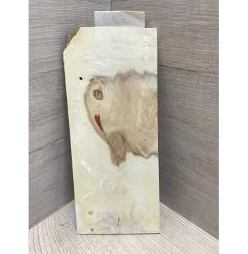 Клён Американский Каповый заготовка накладки на головку грифа Смешанный АА 4х95х220 мм-2