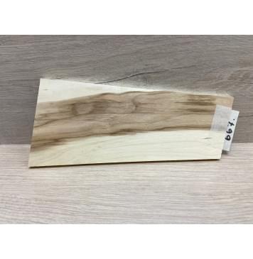 Клён Чёрный заготовка накладки на головку грифа Смешанный ААА 7х74-104х210 мм-0