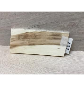 Клён Чёрный заготовка накладки на головку грифа Смешанный ААА 7х74-104х210 мм-5