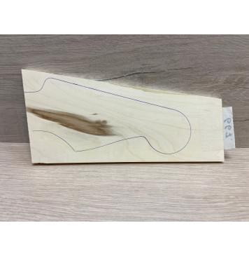 Клён Чёрный заготовка накладки на головку грифа Смешанный ААА 7х74-104х210 мм-4