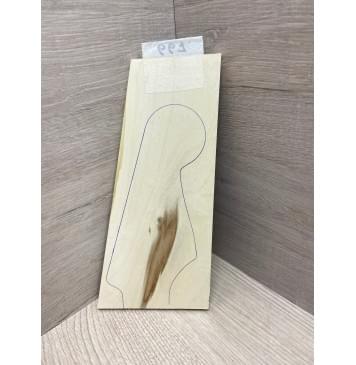 Клён Чёрный заготовка накладки на головку грифа Смешанный ААА 7х74-104х210 мм-2