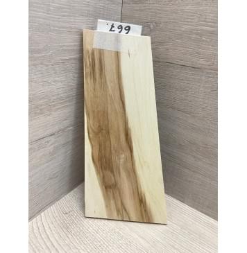 Клён Чёрный заготовка накладки на головку грифа Смешанный ААА 7х74-104х210 мм-1