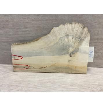 Клён Американский Каповый заготовка накладки на головку грифа Смешанный ААА 6.5х90-140х230 мм-6